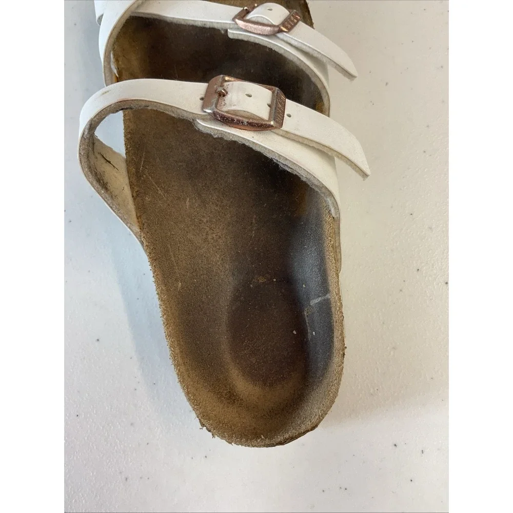 Birkenstock‎ Mayari Birko-Flor Sandal Women's 36 US 5.5 Soft Foot Bed White